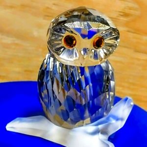 Swarovski Crystals owl on branch